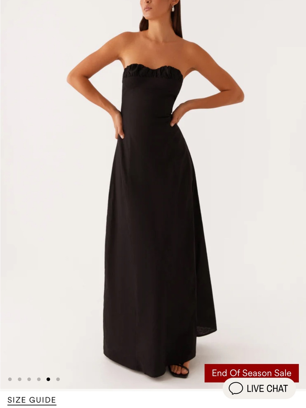 Peppermayo Tayla Linen maxi black NWT